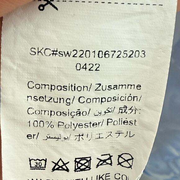 Blue White Floral Crop Top Corset Style Tie Straps Small Romantic Coastal Boho - Picture 3 of 4